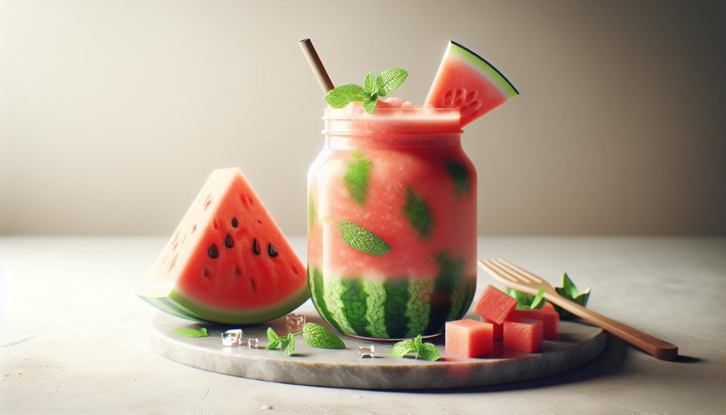 Watermelon Mojito Tropical Smoothie Recipe: Cocktail Vibes, Healthy Twist